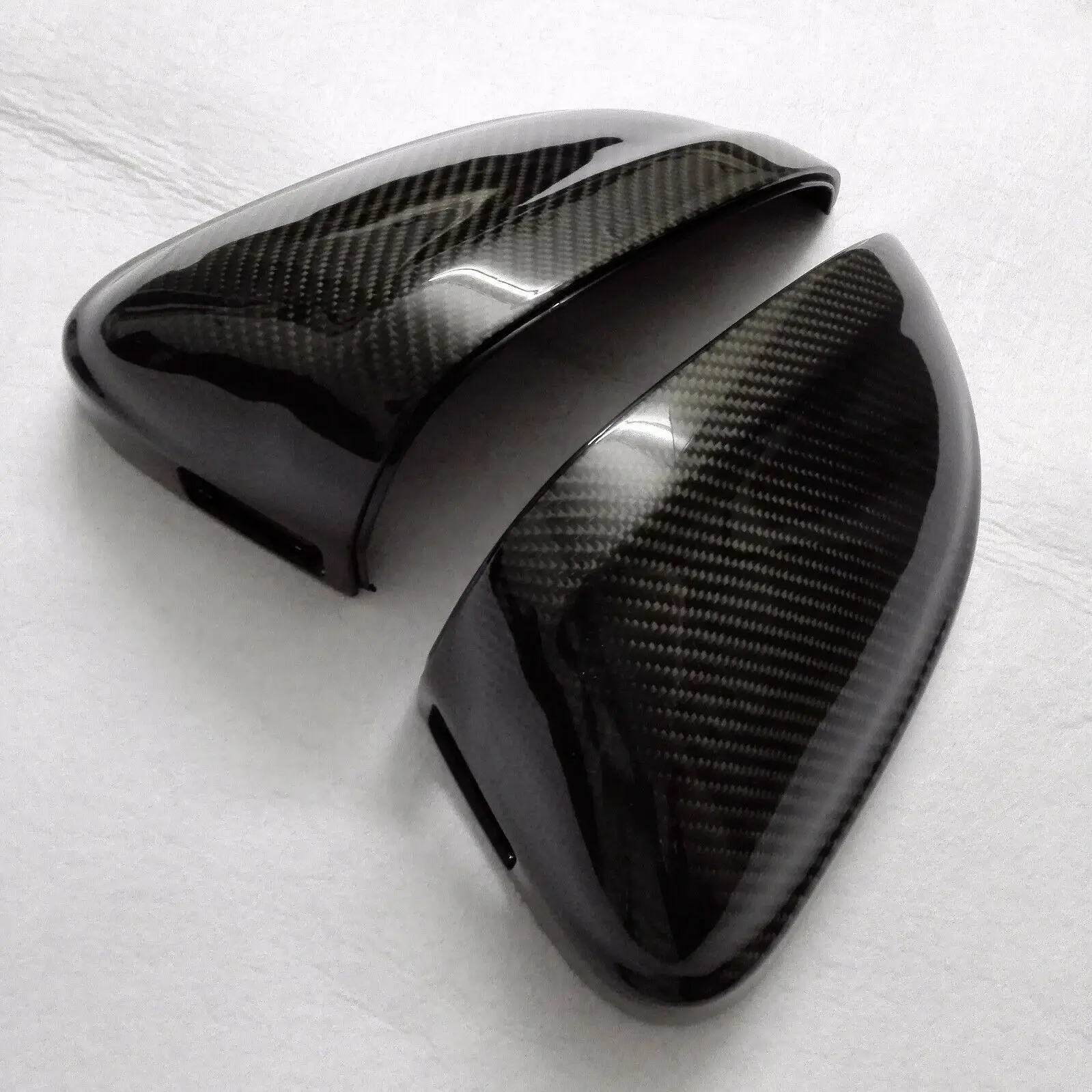 

Mirror Cover For Audi RS4 S4 A4 B9 2017-2019 With Side Assist Carbon Fiber Car Exterior Rear View Reverse Rearview Shell Caps