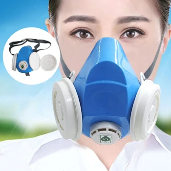 

Disposable PM2.5 Filters Mask Pad Half Face Dust-proof Mask Anti industrial Construction Dust Haze Fog Safety Gas Mask