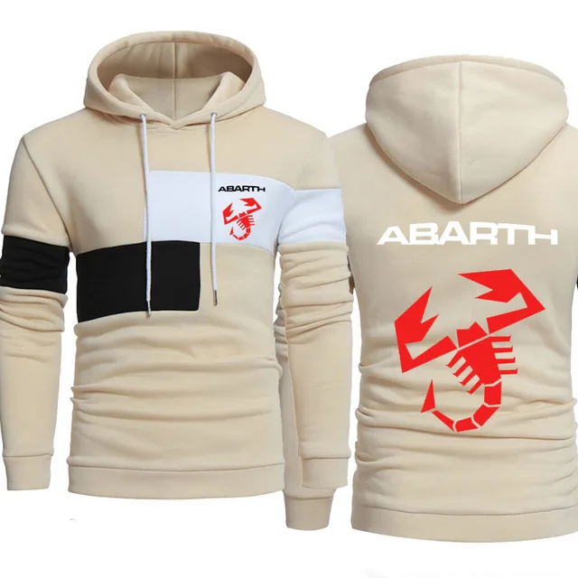 Толстовки для мужчин автомобиль ABARTH логотип принт Толстовка весна осень мужская повседневная толстовка хип хоп harajuku модная Толстовка флисовый спортивный костюм Y - Цвет: as picture
