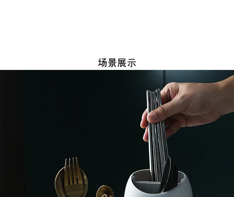 Креативные домашние палочки для еды ведро ложка кухонная полка для столовых приборов палочки для еды стойка для хранения инструментов WF1113144