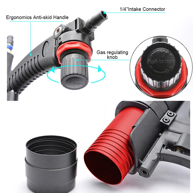 Glass Glue Guns Air Rubber Gun Tools Pneumatic Caulking Gun Adhesive Glue Seal Sealant Tool Glue Caulk Applicator Tool 3