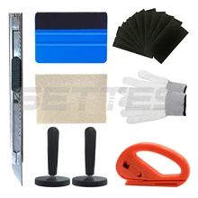 8 шт./компл. автомобиля Стекло Защитная пленка для окна автомобиля упаковочная оттенок установка инструмента, в том числе скребки кухонные ножи для пленки