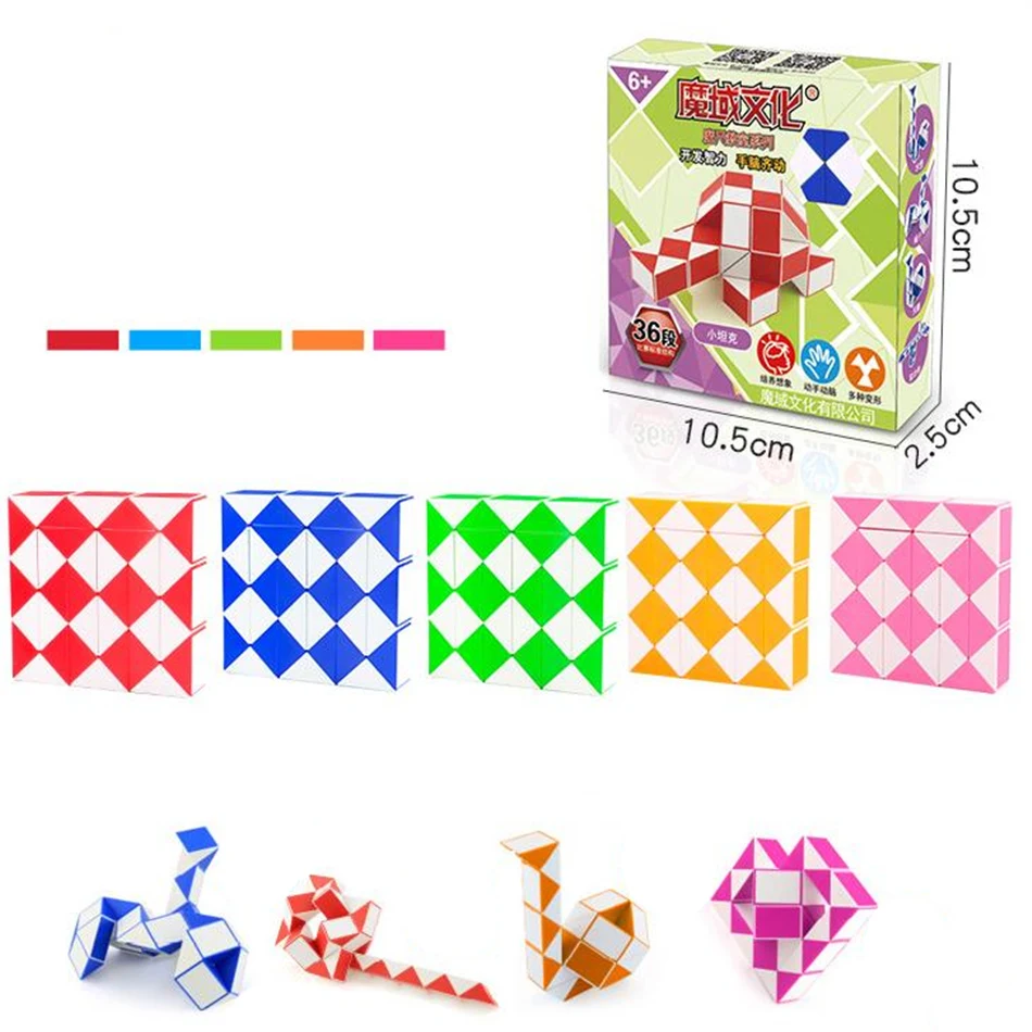 

Moyu Cubing Classroom 36 Snake Speed Cubes Twist Magic Puzzle For Kids Party Favours Colorful Educational Toys