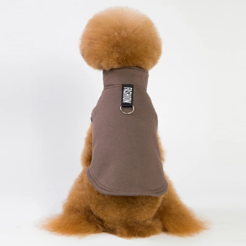 BDTHOOO хлопчатобумажная одежда для домашних питомцев свитер для собак Толстовка свитер со щенком perro платье для собак очень теплое и мягкое - Цвет: brown