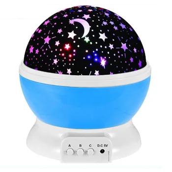 

Romantic Galaxy Projector Starry Sky Rotating LED Night Light Children lamp Bedroom Star Night Lights led Moon Light Kids Gift