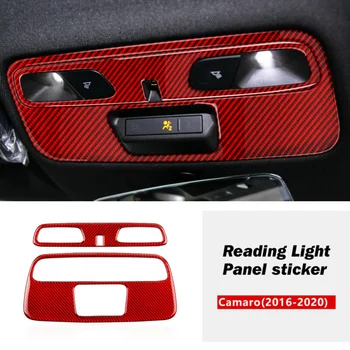 

2pcs Cover Trims Carbon Fiber Red Decoration For Chevrolet Camaro 2016-20 Parts