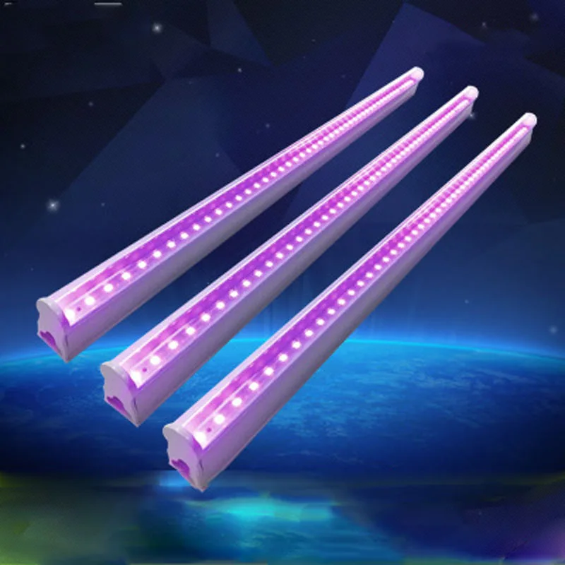Светодиодный фиолетовый свет трубки KTV бар сценический T5 трубка светодиодный Ультрафиолетовый флуоресцентный детектор ов УФ фиолетовый свет трубки