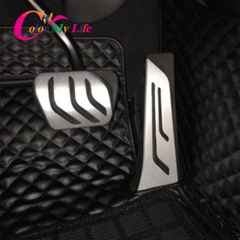 드릴링 없음 LHD 자동차 페달 커버 BMW 5 6 7 시리즈 E65 E67 E68 F01 F02 F10 F11 F07 F12 F13 LHD, 가스 브레이크 클러치 레스트 페달