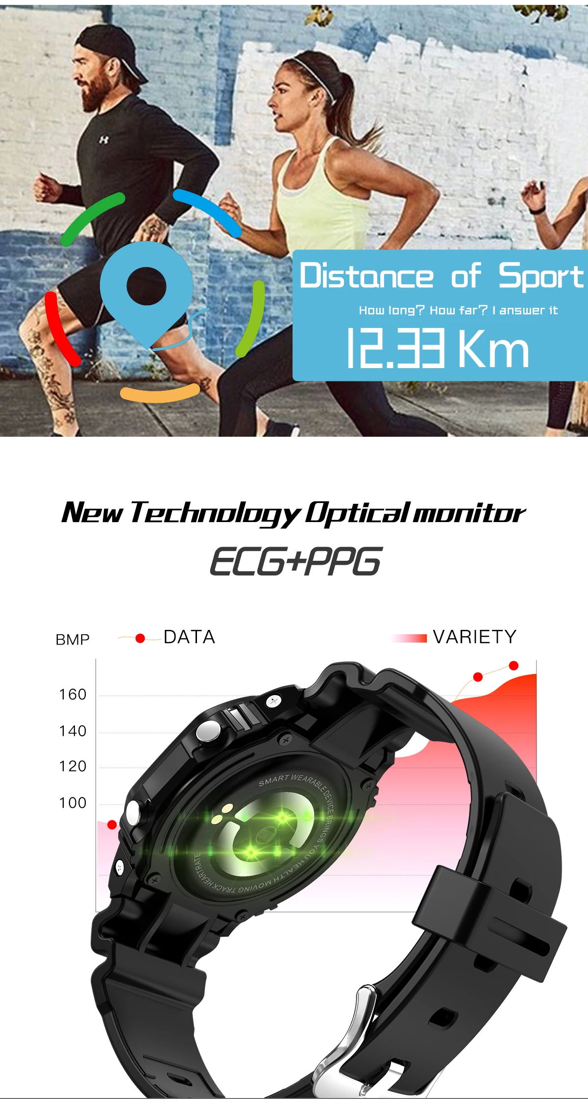 Karuno X12 ЭКГ+ PPG Смарт часы Ip68 Водонепроницаемые Фитнес Спортивные часы для Ios Android монитор сердечного ритма кровяное давление умные часы