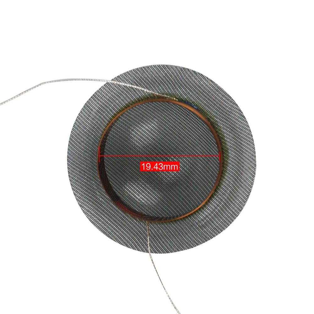 Bobina de Voz Translúcida de Cristal Diafragma de Buzina Pinça de 19.43mm Promoção Núcleos Película Redondo Faça Você Mesmo 8ohm 10 Peças 19 Fio - Image 3