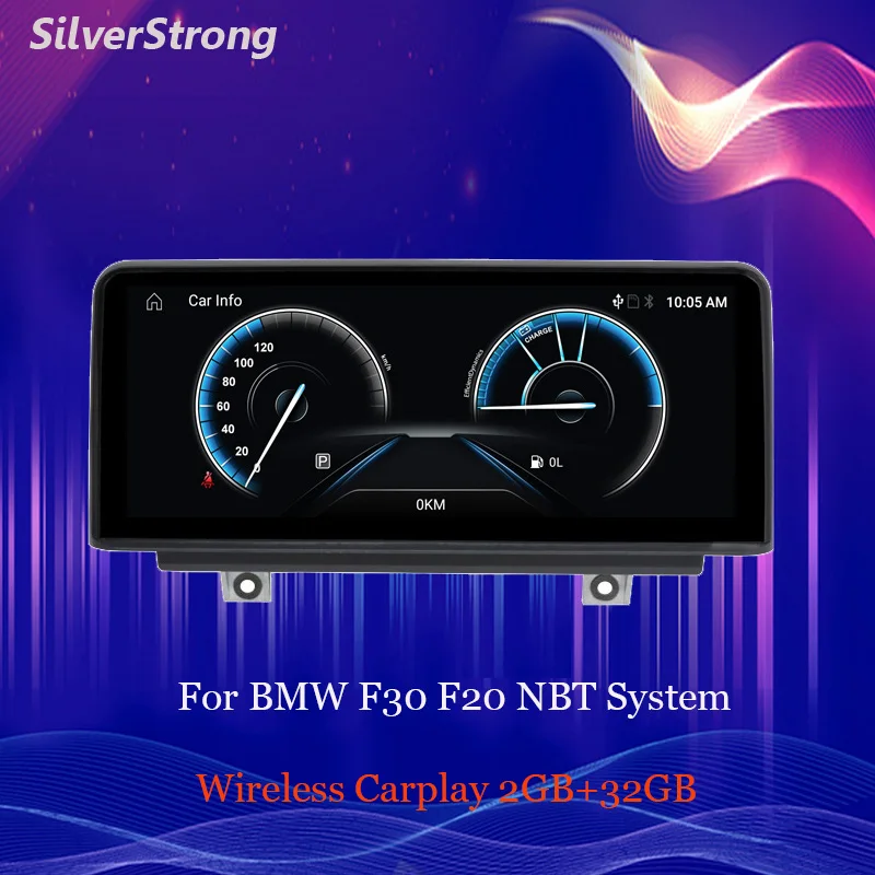 Автомобильный GPS-радиоприемник CarPlay 10 25 дюйма IPS Android для BMW F30/F31/F32/F33/F36 2013-2017
