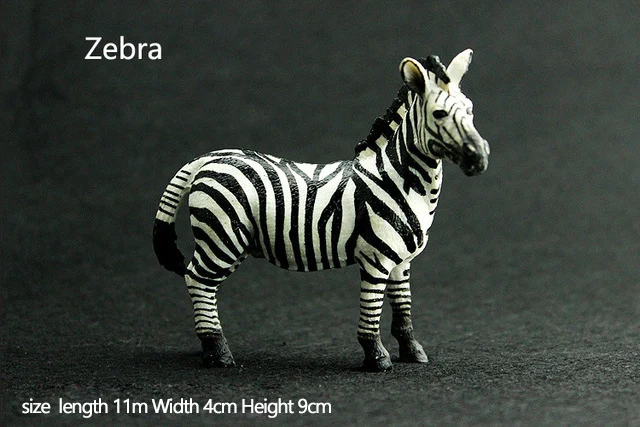 Оригинальная натуральная дикая джунгли, ферма, животное, птица, серия, леопард, кошка, пантера, ягуар, Коллекционная модель, детская игрушка, подарок для детей - Цвет: zebra