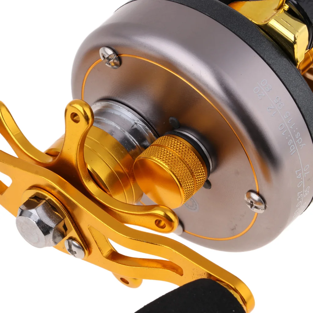 

1 Piece Baitcasting Fishing Reel 5.1 + 1 Stainless Steel Ball Bearing Saltwater Fishing Right Hand
