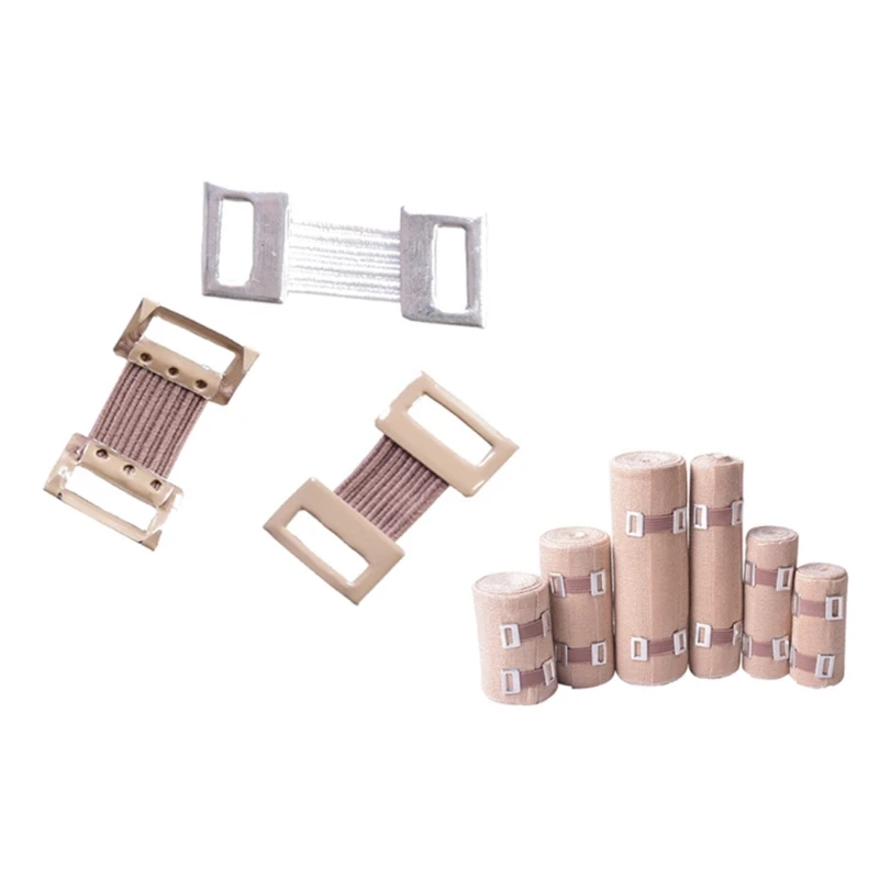 H4GF 10 Pcs Elastic Bandage Clips 10-Pack Stretch Metal Clasps for Various Types Bandages Replaceable Wrap Fastener | Спорт и