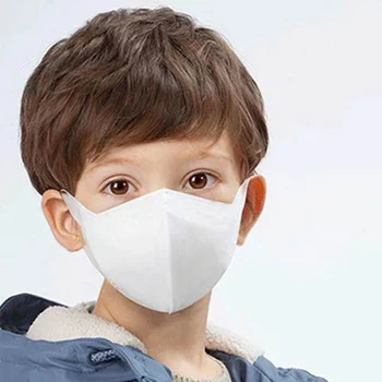 

1pc White Kids Disposable Mask Children's Masks Folding 3D Breathable Dustproof Student 3-Layer Protective Mask Fast Shipping