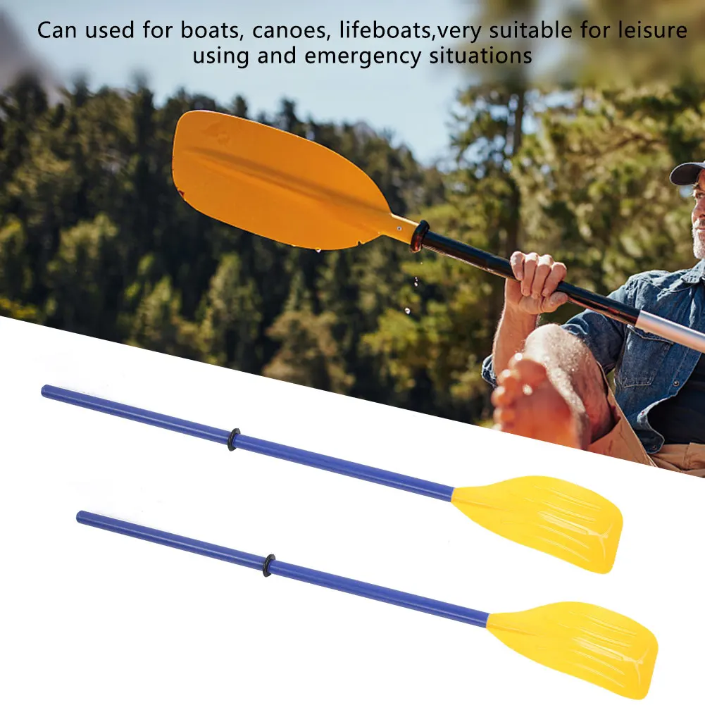 Rowing Oars ABS Plastic Detachable Oar Two Person Boat Paddle for Rubber Canoes Lifeboats Leisure Using 