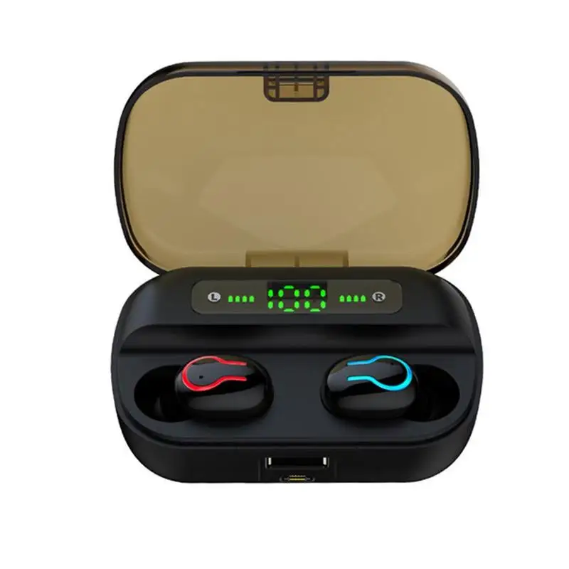 Q82 Led беспроводной Bluetooth 5,0 наушники TWS Handfree Зарядка Наушники микрофон музыкальный чехол с гарнитурой стерео вкладыши G1M3
