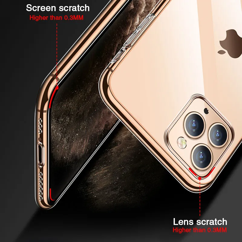 Силиконовый чехол для iPhone 7 8 plus 11 X XR XS Max 6 6s, прозрачные чехлы для iPhone 7 11 pro max, противоударный мягкий чехол
