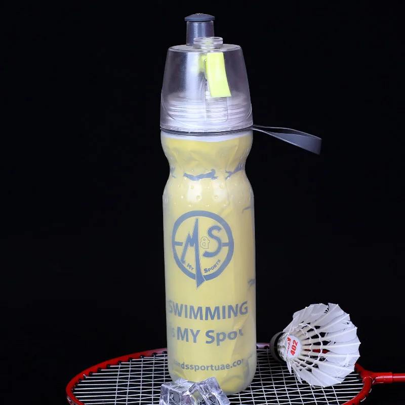 ABZB-500Ml Portable Pe Spray Cup Outdoor Sports Spray Bottle Double Cold Spray Cup