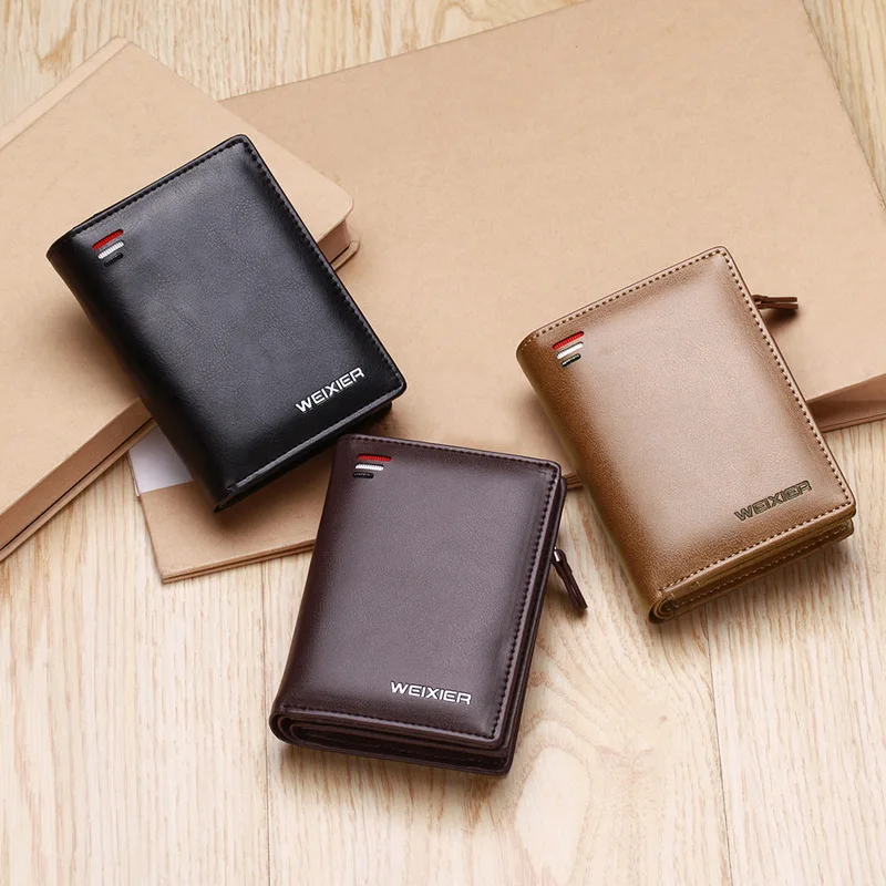 

Brand Wallet Men Leather Men Wallets Purse Short Male Clutch Leather Wallet Mens Money Bag Quality Guarantee Carteira Business