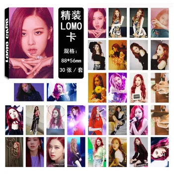 

30pcs/set KPOP Blackpink Rose single photocard kill this love album good quality HD photo lomo card blackpink kpop card rose