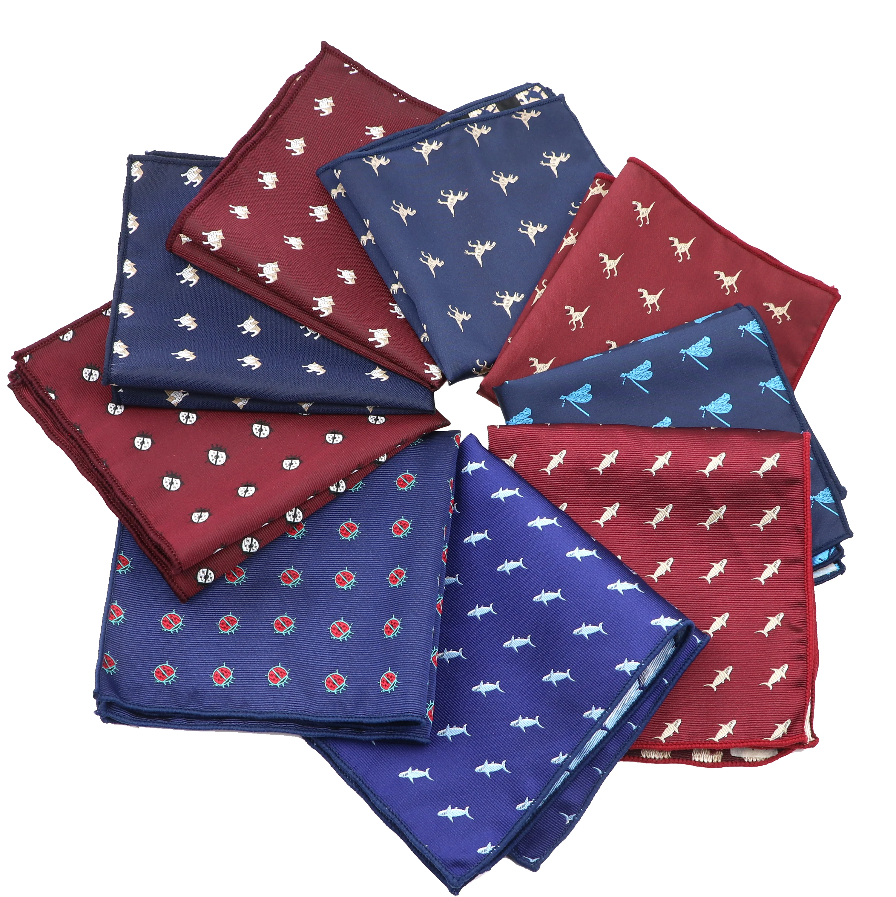 Fashion Pocket Square Men Bule Red Handkerchief Polyester Printing Hankie Women&Men Casual Party Gift Tuxedo Bow Tie Accessories new 8cm wide polyester tie christmas party gift 3d printing santa elk necktie men women daily casual wedding shirt accessories