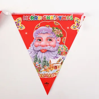 

100 pcs Santa Claus pendant decoration logo pendant for Christmas event store Christmas party atmosphere gift package sale