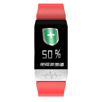 

T1 Infrared Probe Body Temperature Detection Smart Watch Heart Rate Test Wristband Fitness Tracker Smart Bracelet