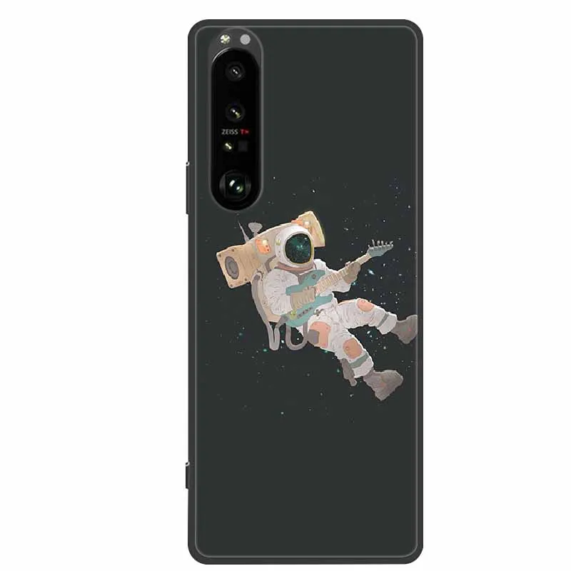 Movilshop Custodia antiurto per Sony Xperia 1 III Disegno Esoterico [ Carta dei Tarocchi - The Moon ] Angolo Rinforzato Silicone 1,5 mm di Spessore