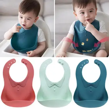 

1pc Baby Feeding Bib PP Silicone Children Waterproof Saliva Towel Baby Infant oil-proof Feeding Bibs Burp Cloths Cartoon Aprons