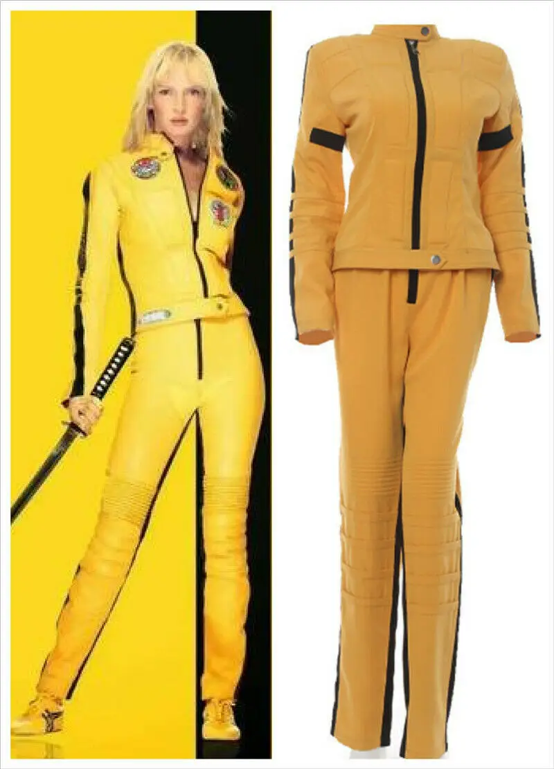 

Kill Bill Cosplay Costumes Set Killer the Bride Fancy Halloween Women Cosplay Outfit Suit Props