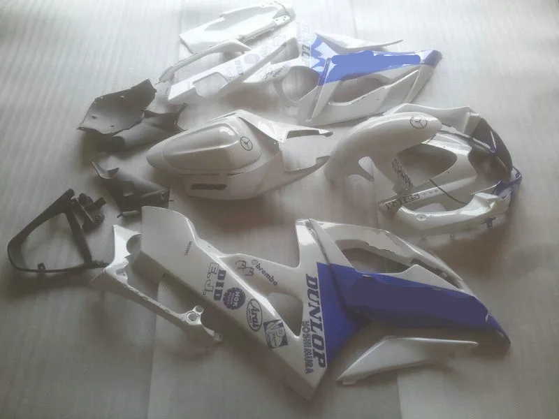 Набор обтекателей для литья под давлением GSXR1000 K5 05 06 GSXR 1000 2005 2006 ABS пластик белый