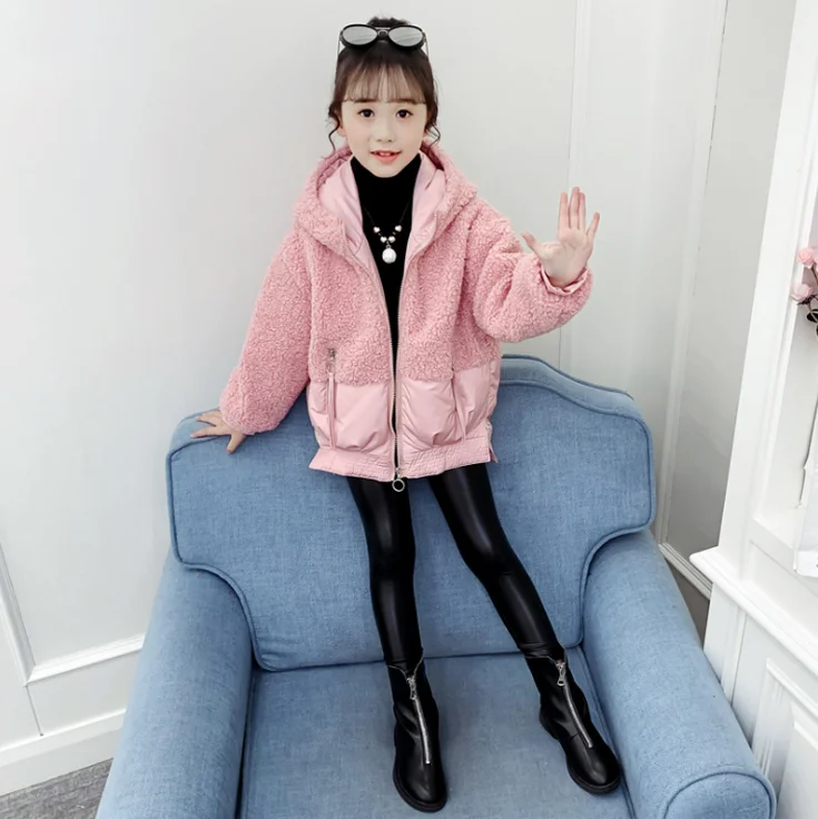 

Girls' Autumn and Winter Extra Heavy Coat Korean Style 2020 New Girls' Woolen Sweater Batch