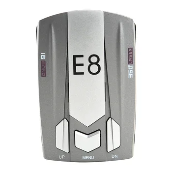 

ALLOYSEED E8 2020 radar Detector English Russian Human Voice Auto Vehicle Speed Alert Warning X K Car Anti radar Detector
