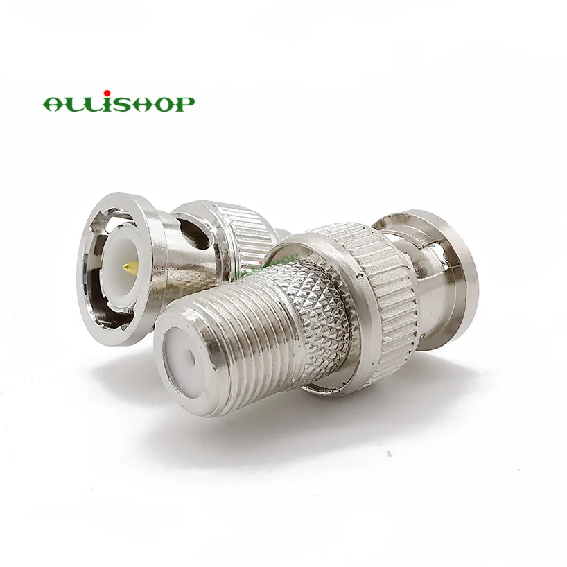 

1Pcs BNC Male Plug to F Female Jack Adapter Coax Connector Coupler CCTV Camera