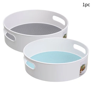 

Tool Easy Clean Home ABS Round Rotating Organizer Condiment Multifunctional Space Saving Practical Corner Frame Storage Tray