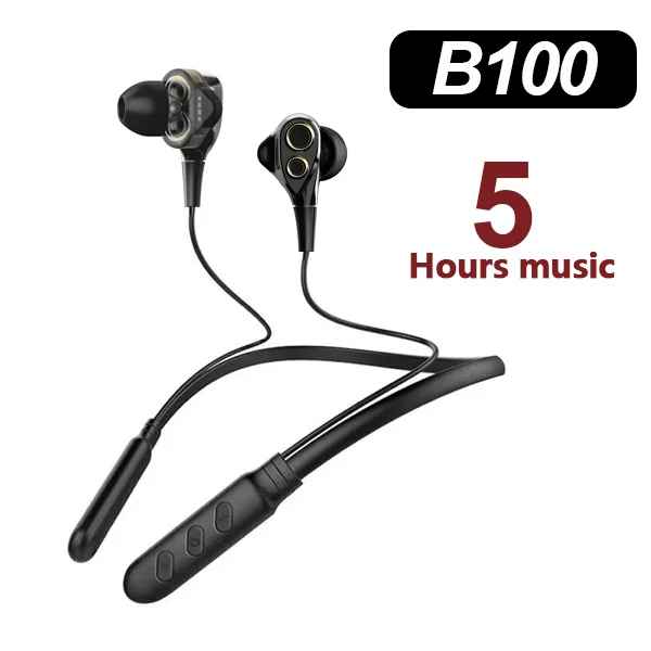 CBAOOOO B800 Bluetooth наушники беспроводные наушники спортивные стерео Bluetooth наушники Auriculars с микрофоном для телефона - Цвет: B100-5 hours