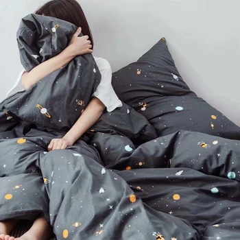 

Cotton Bed Sheet Fabric Dark Gray Bedding Fabric 100% Cotton hometextile Fabric