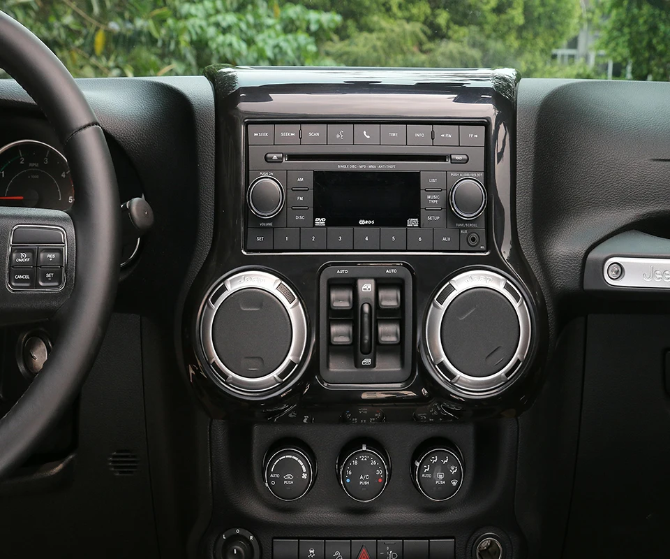 BAWA внутренние молдинги для Jeep JK Автомобильная консоль кондиционер переключатель панель наклейка для Jeep Wrangler JK 2011