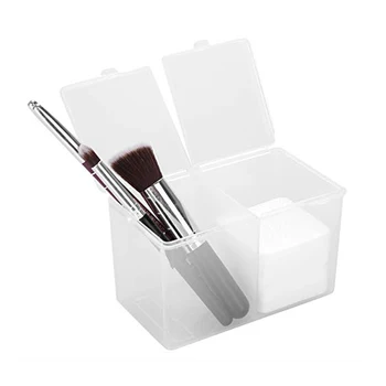 

10PCS Microblading Double Grids Transparent Pink Cotton Sheet Storage Box Makeup Cotton Pad Box Cotton swab Box Tattoo accessory