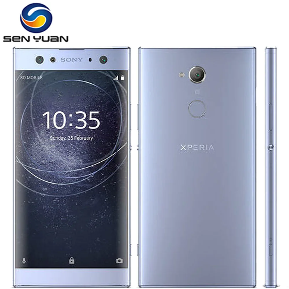 Sony Xperia XA2 Ultra Original desbloqueado Octa-core 6,0 pulgadas 4GB de RAM 32GB 64GB ROM 23MP Cámara LTE huella dactilar teléfono Android