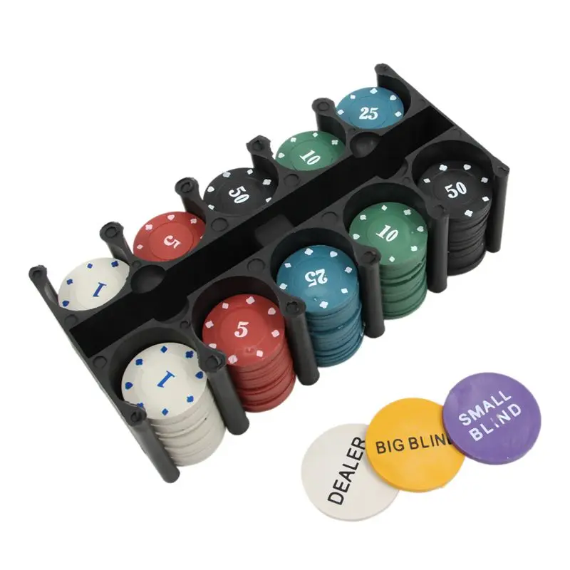 Super Deal - 200 Baccarat chips Bargaining Poker Chips Set Blackjack Table Cloth Blinds Dealer Cards With Gifts | Спорт и