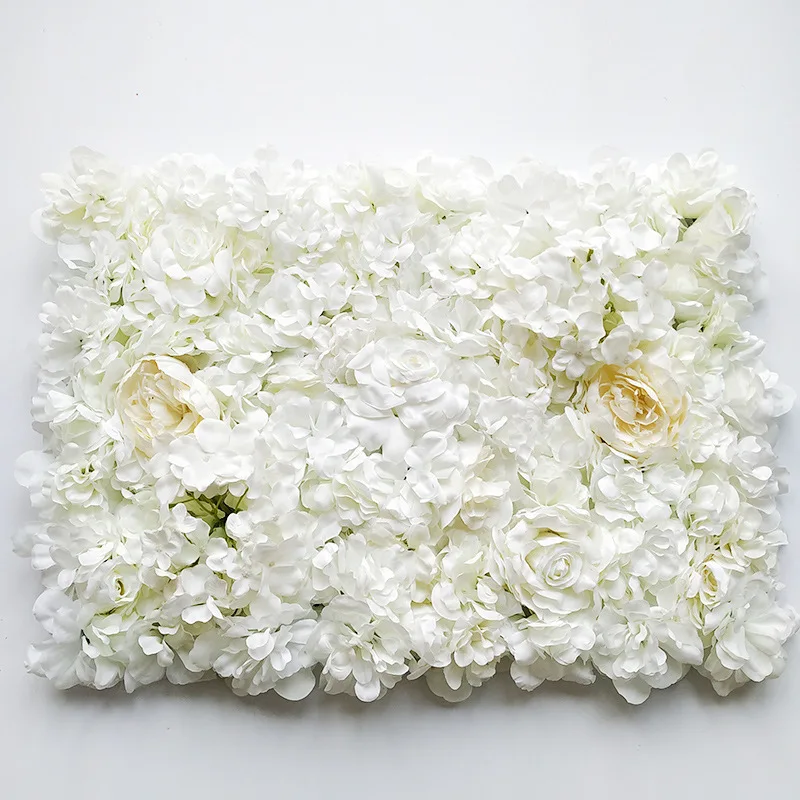 HAXIXINJING 60*40 см искусственные цветы Настенный Цветок голова Шелковые Розы Цветочные для свадебного фона - Цвет: as photo 11