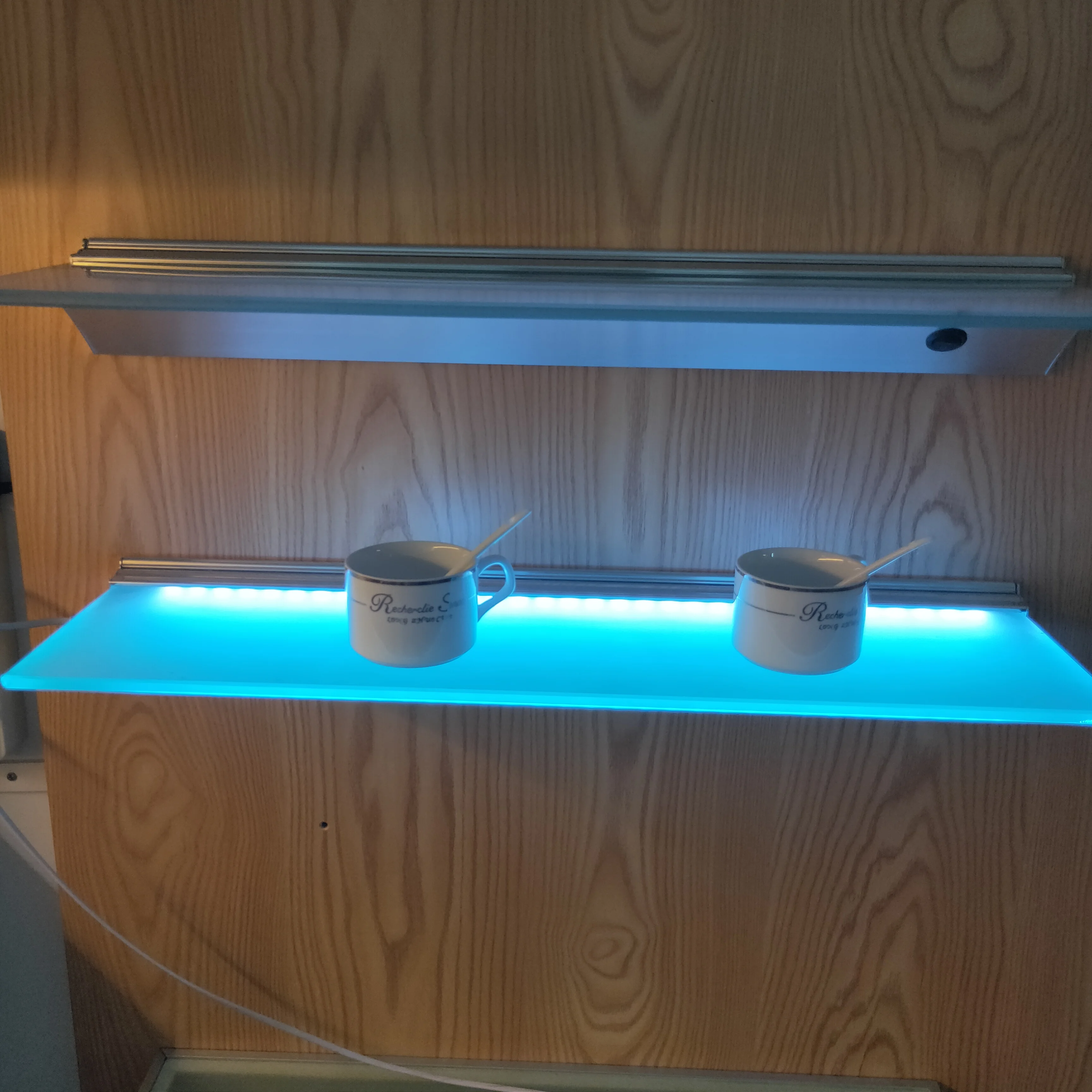 1 шт. x 60 см длина синяя RGB настенная полка SMD светодиодная профильная светильник