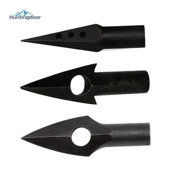 

6PCS One Hole Arrowhead Hunting Sharp Broadhead Arrow Head Tips Points for Wood/Bamboo Arrow Shaft Archery Outdoor Steel