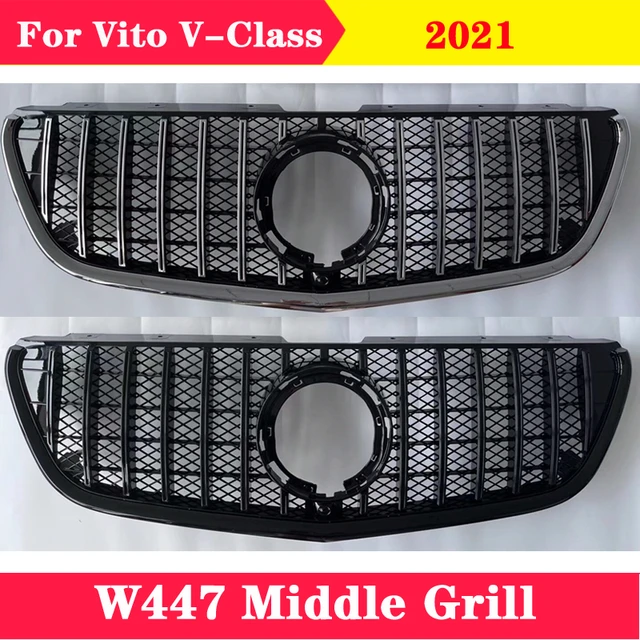 GRILL KOMPATIBEL MIT MERCEDES-BENZ W447 VITO SCHWARZ