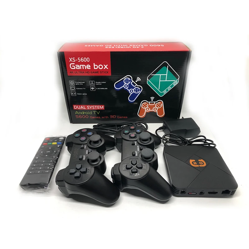 Console de videogame retro TV Box, Sem fio, 35000 + jogos, 3D, PS1