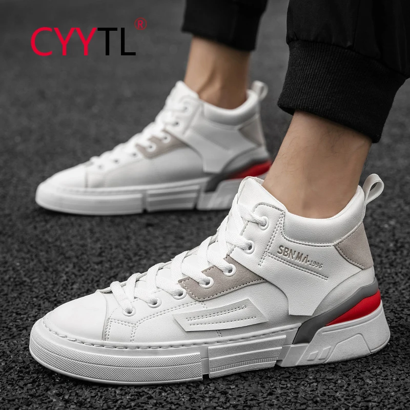 

CYYTL Mens Casual Trend High-tops Sneakers Fashion Sports Tennis Shoes Popular Outdoor Teenagers Lace-up Shoes Mocassin Homme