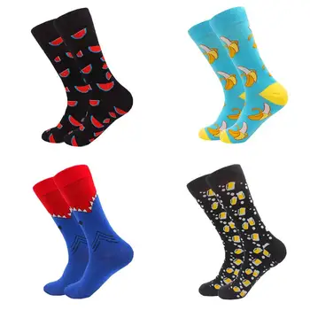 

Personality Art Female Socks spring and summer cotton clown Socks Men Long Happy Art Creative Socks Funny Happy Sock Slippers
