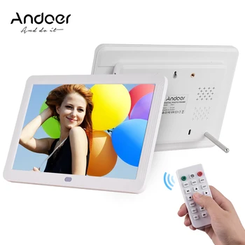 

Andoer 8 Inches LED Digital Photo Frame Remote Control Desktop Electronic Album Music/Video/Photo Player/Alarm Clock/Calendar
